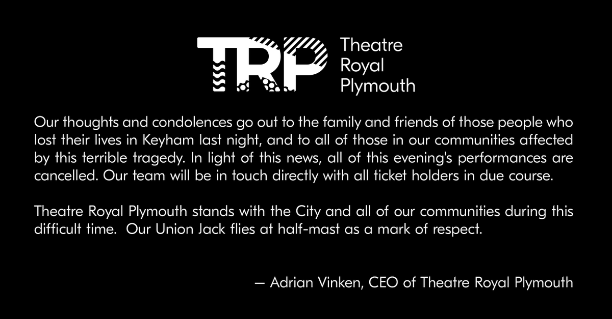 TRPlymouth's tweet photo. A message from our CEO Adrian Vinken https://t.co/snfWgKgpDX