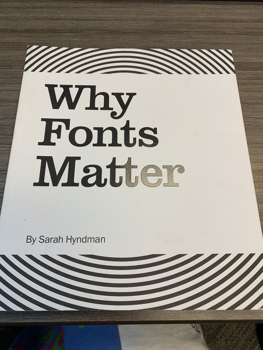 sara_masluk's tweet image. Please feel free to come borrow this book from my cube at any time to learn more about fonts ! #fontnerd