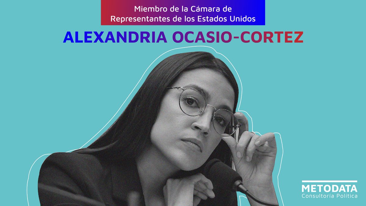 MetoDataMX's tweet photo. Para cerrar con broche de oro, te compartimos a otra mujer que la está rompiendo en política.

Ella es @AOC , congresista estadounidense, perteneciente al #escuadronprogresista dentro del Partido Demócrata🇺🇸.
Es una de las más grandes referencias de la #nuevaizquierda en el país. https://t.co/IFVNQDODZO