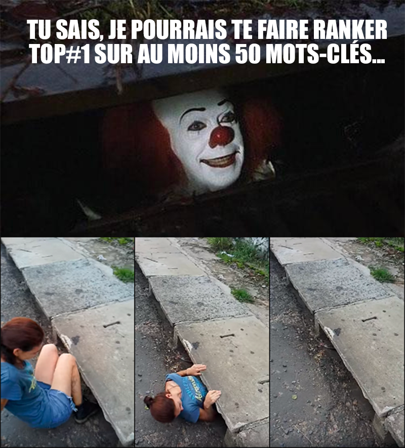 Vendriez-vous votre âme pour faire top#1 sur #Google ?
#SEO #StephenKing