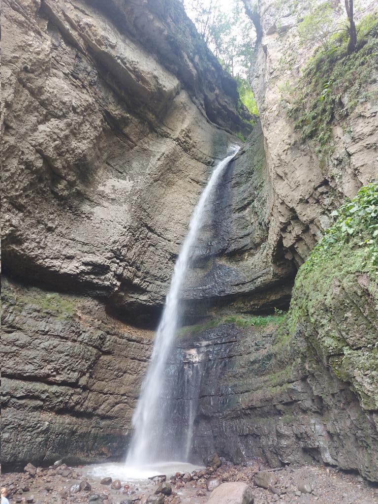 Hydr_V's tweet photo. #Caucasus 
Lesser Chegem waterfall, the perfect example of mountain rivers with bedrock profiles. https://t.co/ZRGmBXgpxt