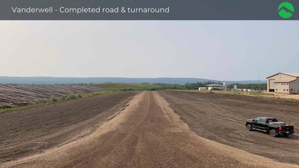 Paradox was recently able to provide Vandewell Contractors Ltd., a sawmill based in Slave Lake, AB, with a necessary 300m road and turn around area in their log yard. The road needed to be low profile with minimal embankments, thus, Paradox's expertise was necessary