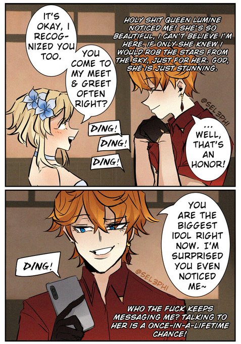 Hitman Childe cannot stop simping for his #1 idol Lumine #chilumi #タル蛍 