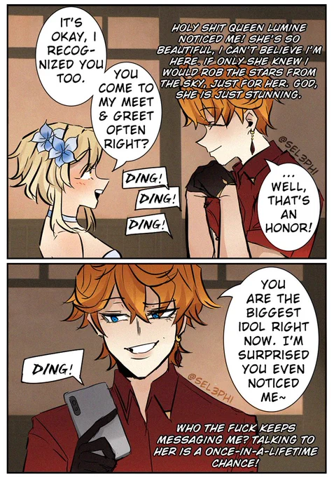 Hitman Childe cannot stop simping for his #1 idol Lumine #chilumi #タル蛍 