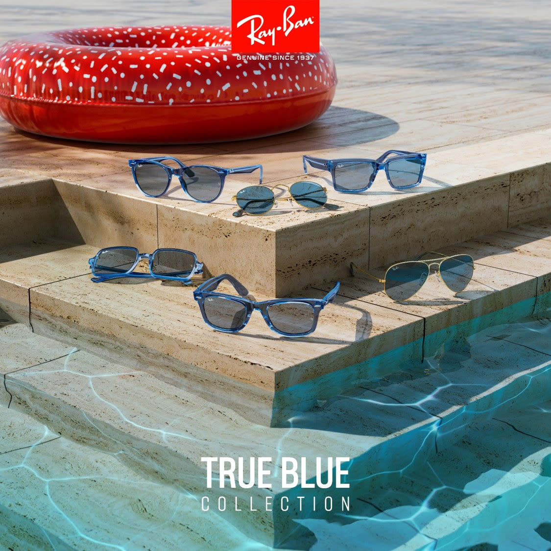 New to A&amp;R. The Ray-Ban True blue collection. 6 iconic styles re-imagined in a gorgeous Azure-blue. Why not pop down this weekend to try them on!!