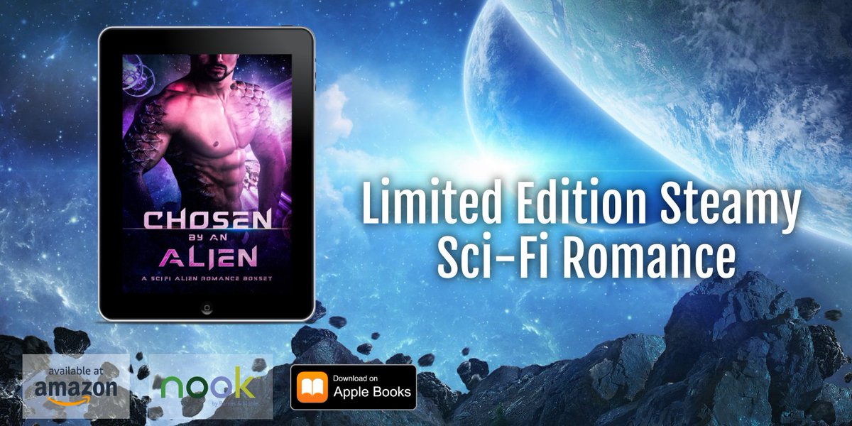 ☄️☄️Want your own #outofthisworld love?☄️☄️
Everything that’s amazing about Science Fiction Romance rolled into one great set.
Preorder your copy of Chosen By An Alien today!
#CBAA #amazon #ibooks #nook
books2read.com/u/3RnOyY