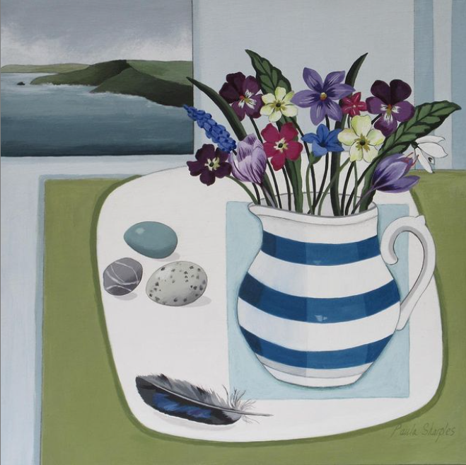 WomensArtForAll's tweet photo. Paula #Sharples #WomensArt •Cornish Jug &amp; Flowers• https://t.co/Qyj76KeN4N