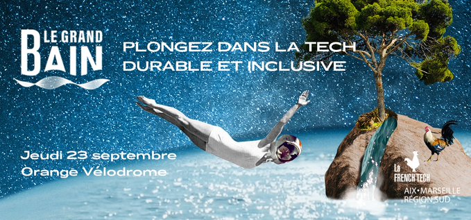 Iodaconsulting's tweet photo. #SaveTheDate 📆 Prêts à (re)plonger dans la Tech durable &amp; inclusive ? Rendez-vous à la prochaine édition du #GrandBain @AMFrenchTech le 23 septembre prochain à l'@orangevelodrome https://t.co/ma2xcyH6n0 https://t.co/Jn8f9rkg2t