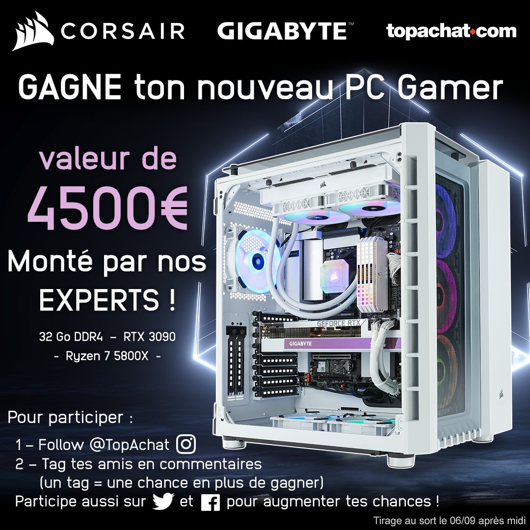 TopAchat's tweet image. Tu peux aussi participer sur Instagram pour augmenter tes chances 😎

Juste là ⬇ 
instagram.com/p/CSO7i8rCPD0/