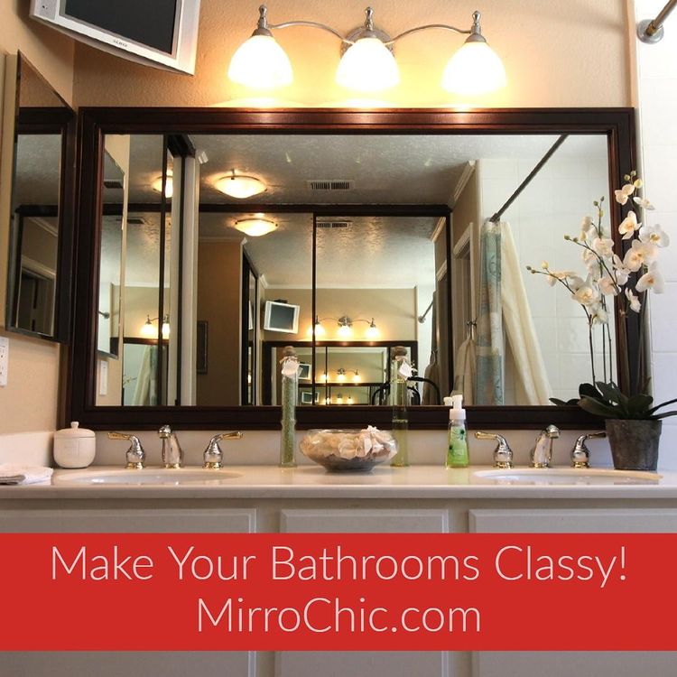 What Is A DIY Mirror Frame Kit? Easy Bathroom Updates! - MirrorChic