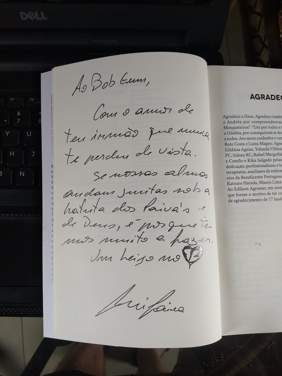 Robertobirth's tweet photo. Dedicatória linda do livro que recebi do escritor Rui Afonso Paiva, do livro "O Teto". Leitura linda pra este 13 de sexta feira. https://t.co/TSNdV0YpSm