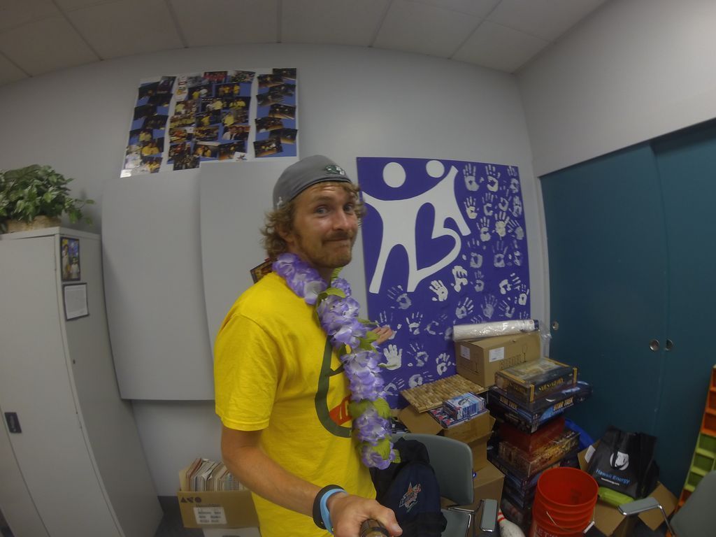 #TBT - Chris's interview at Big Brothers Big Sisters of Hawaii was tricky, and almost didn't happen. There aren't many photos of his time in the office. But here's one!

Order your copy of <a href="/ChrisStrub/">Chris Strub</a> 's '50 States, 100 Days: The Book' -- buff.ly/2WscMfX
