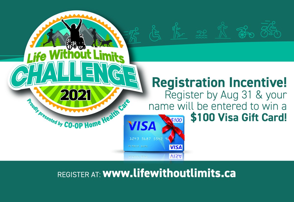 What would you do with an extra $100?? Register for a chance to find out! #alberta #yyc #yeg lifewithoutlimits.ca