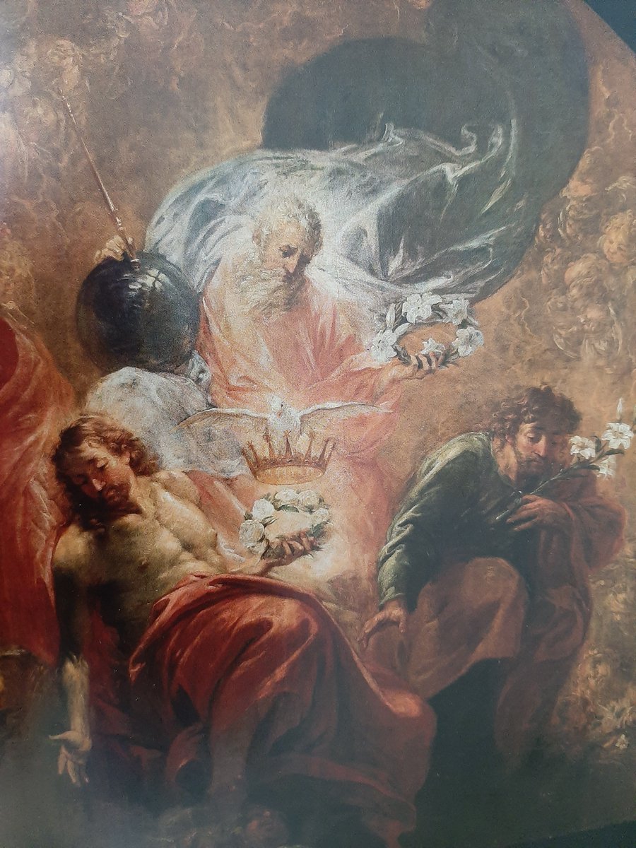 ArchWarszawska's tweet photo. Jutro uroczystość Wniebowzięcia Najświętszej Maryi Panny. A do kościoła św. Mikołaja w #Tarczyn.ie powrócił wypożyczony na wystawę obraz #Willmann.a z 1681 r. "Oczekiwanie na Marię"
cc: @MuzeumMAW @NM_Wroclaw @MT5_14 @PSliwinski @EpiskopatNews @AlinaPetrowaW @rdcpolskieradio https://t.co/93G8KLBs4Y