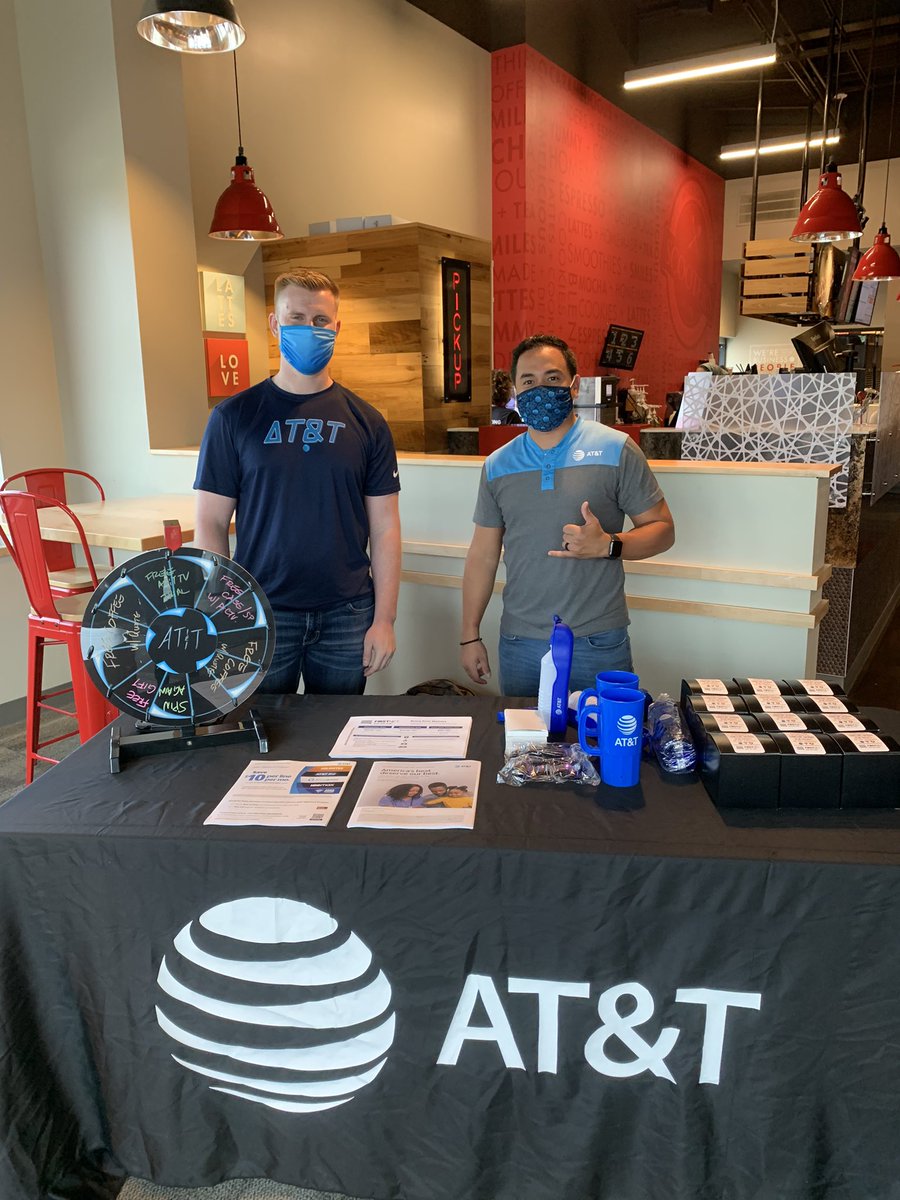 Having fun with Brian at appreciation event in <a href="/scooterscoffee/">Scooter's Coffee</a> come in for free coffee on us if you’re a healthcare worker. <a href="/Tara_Carlson_/">Tara Carlson</a> <a href="/BOLDNP/">BOLD Northern Plains</a> #BoldSignatureMoves #attemployee #att #lifeatatt