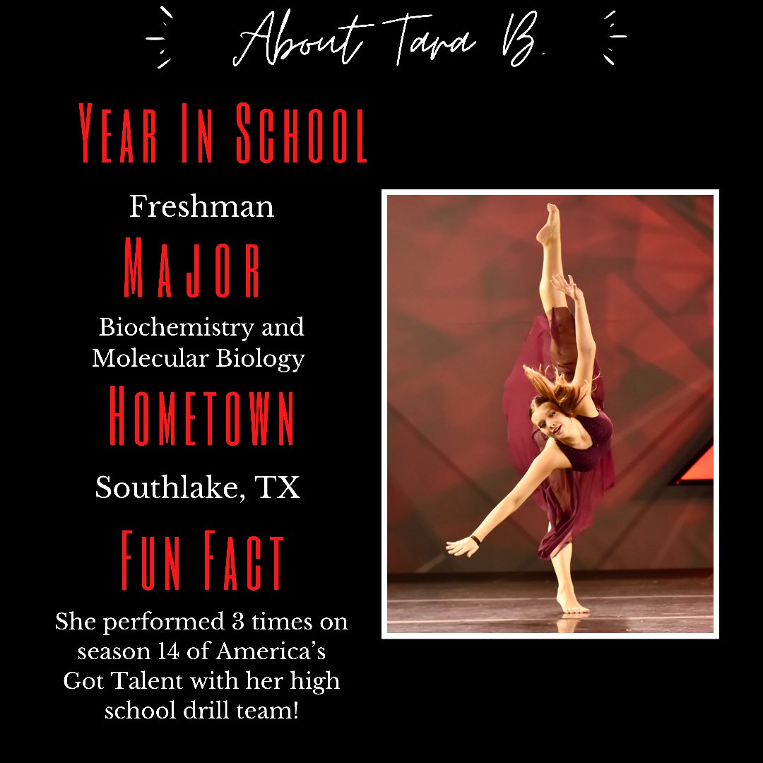 ✨MEET THE TEAM✨
Get to know our freshman and 1st year Dance Dawg Tara B!

#GoDawgs #UGADanceDawgs #MeetTheTeam