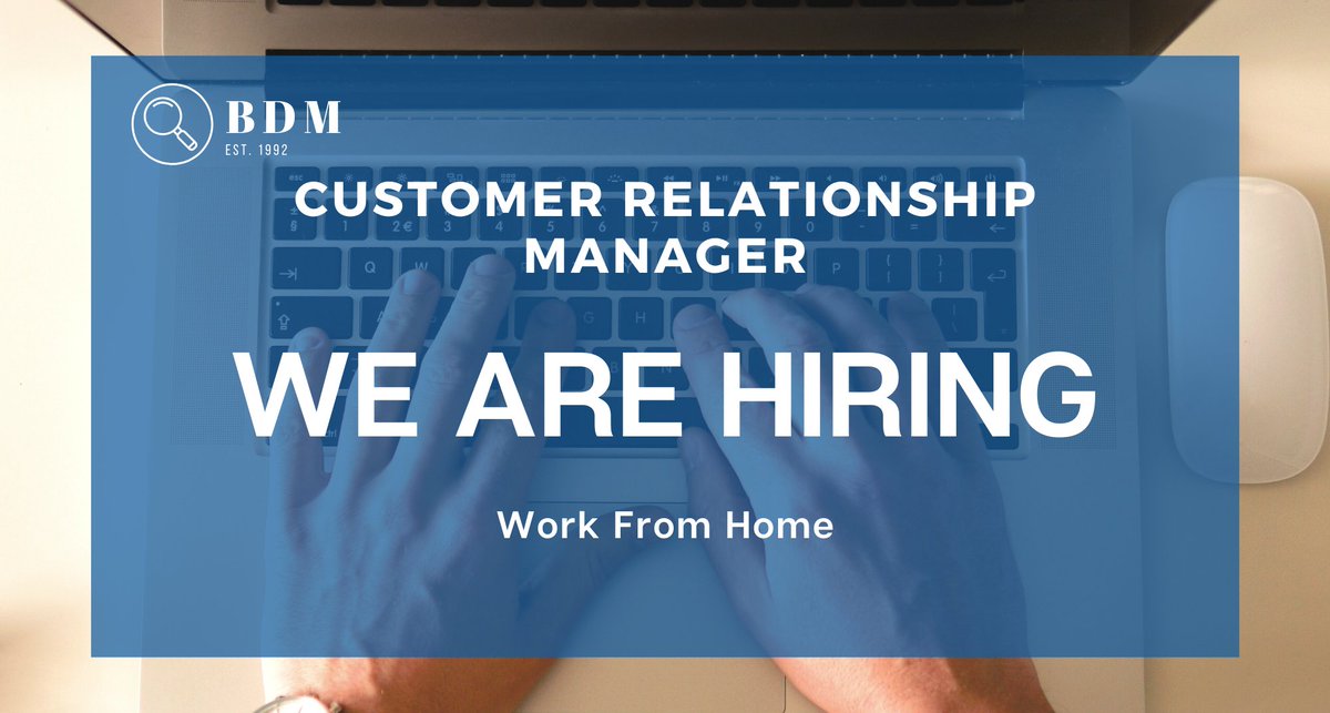 jobsfrombdm's tweet photo. Join Our Team! Check out our Permanent Remote Jobs at https://t.co/8di6L6R7iJ
#jobdeveloper #customerrelationshipmanager #onlineresearcher #marketing #telemarketing #workathome #remotejob #remotejobs #hiring #hiringnow #nowhiring #jobs #careers #jobopening #jobopenings https://t.co/oFZzk9XKLz