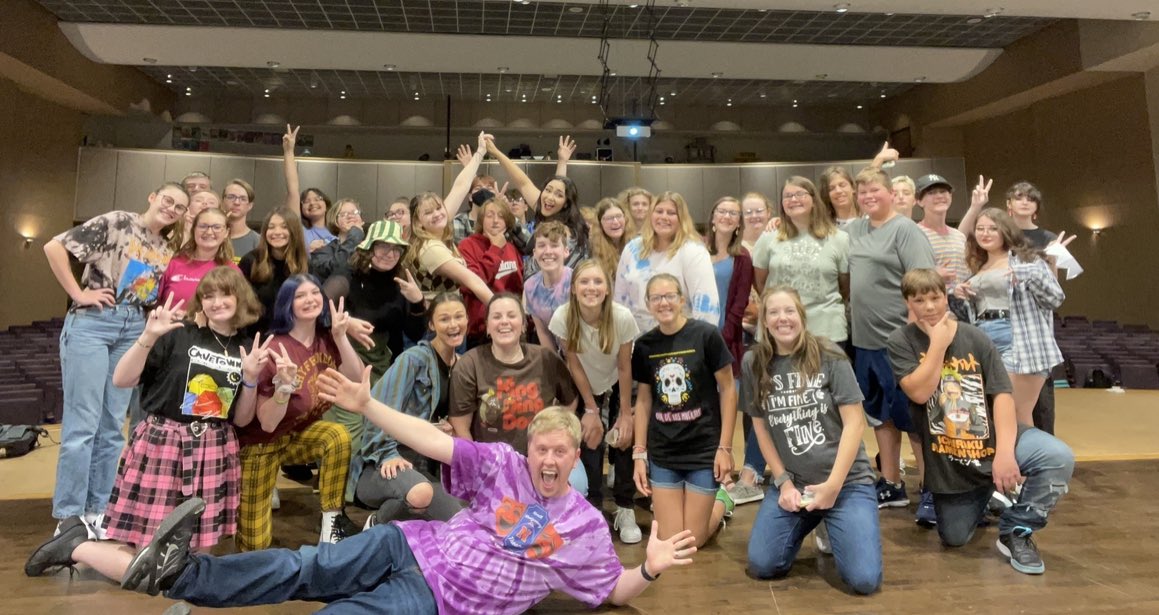 It’s going to be a good year and here’s why: we have an amazing group of students that came out to the theatre info meeting!!! We are excited to get started!