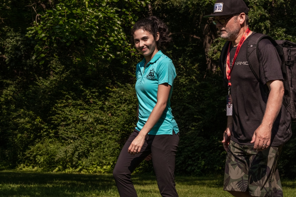 DiscGolfProTour's tweet image. Widboom, Pierce, Cox, Shue. 

The FPO feature card is on the course. Follow live right now on Disc Golf Network: discgolfnetwork.com