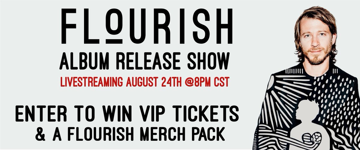 FreeCCM (@freeccm) on Twitter photo Calling all <a href="/tenthavenorth/">Tenth Avenue North</a>/<a href="/mikedonehey/">Mike Donehey</a> fans!
We are giving away VIP tickets to his Flourish album release livestream on August 24th along with merch packs and YOU could be a winner. Enter now at the link below.
🎫: smarturl.it/MDFlourishGive… Calling all <a href="/tenthavenorth/">Tenth Avenue North</a>/<a href="/mikedonehey/">Mike Donehey</a> fans!
We are giving away VIP tickets to his Flourish album release livestream on August 24th along with merch packs and YOU could be a winner. Enter now at the link below.
🎫: smarturl.it/MDFlourishGive…
