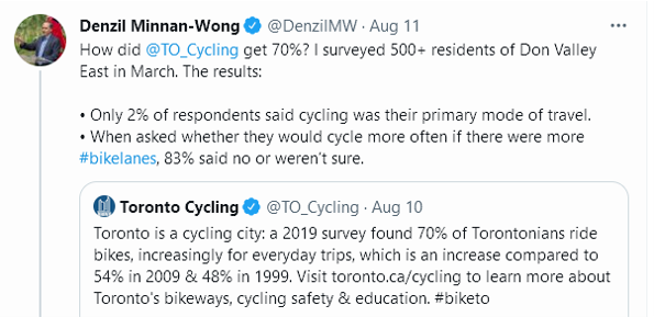 DailyDenzil's tweet photo. I was initially pleased to hear that the federal government is promoting #ActiveTransportationStrategy
However, thanks to damning new statistics from a local expert, we learn that bicycles may be involved in some way. #bikeTO #TOpoli https://t.co/cuuuA68rUB