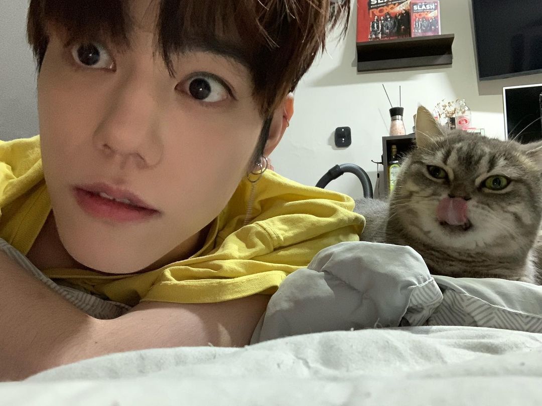 NFlyingFr_Fan's tweet photo. 13.08.2021 #CHAHUN

[ Instagram | cchh_0712 ]

"Mon joli bébé 😻
#hunstagram #gomyammi #romang "

@NF_official_jp @NFlyingofficial #nflying #엔플라잉 #차훈 

1/2 https://t.co/GcclzLF76d