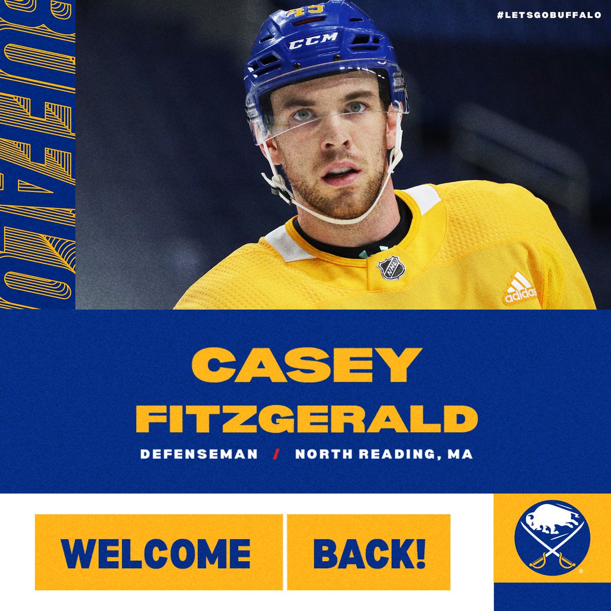 We have signed defenseman Casey Fitzgerald to a two-year contract with an AAV of $750,000.

Details: bufsabres.co/3smSTV9