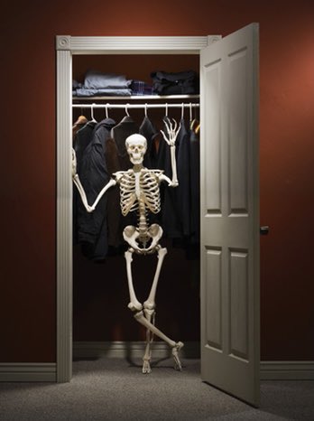 coming out of the closet as a skeleton