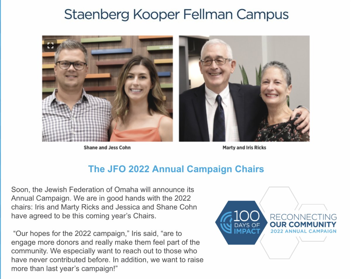 Jewish Omaha E-news - August 13, 2021 conta.cc/3CIZjCO