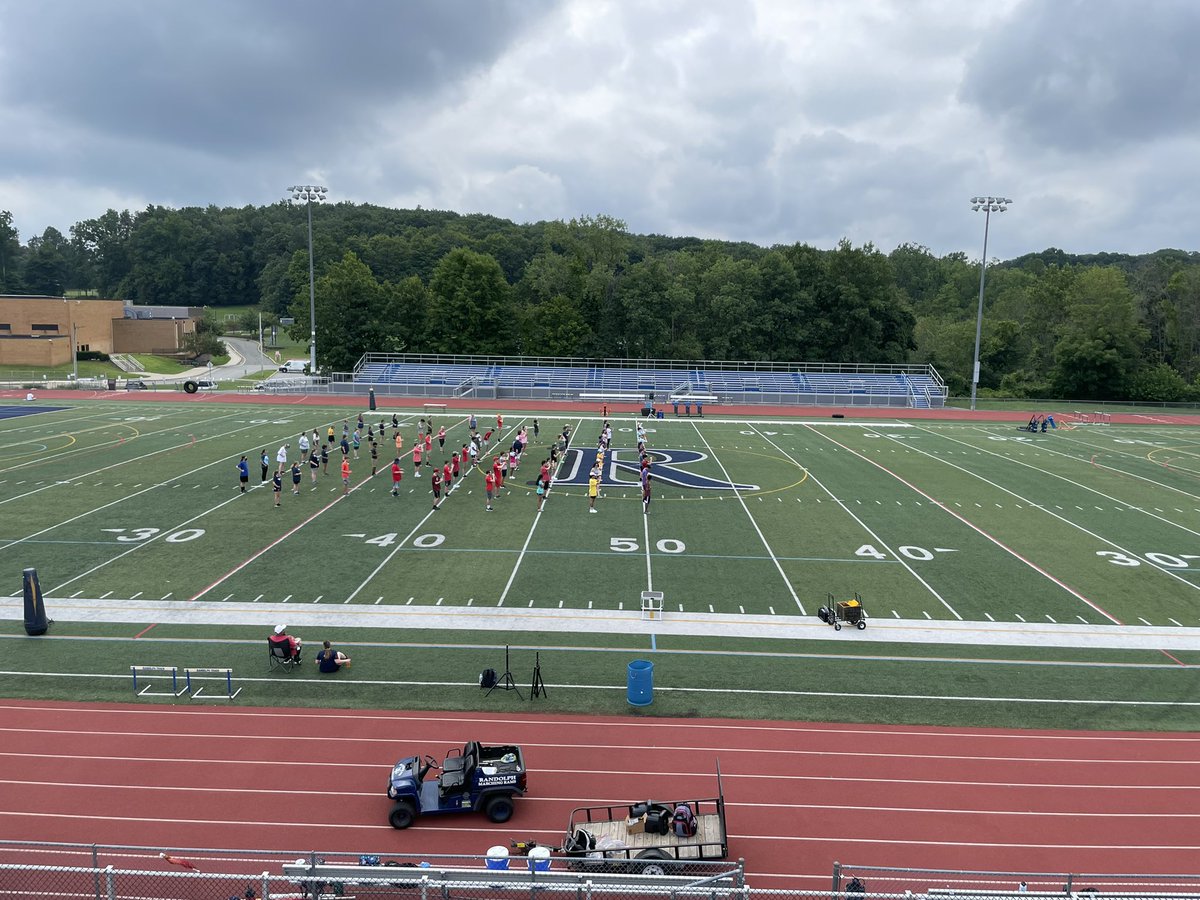 bandsofrandolph's tweet photo. After a very hot but productive week, Band Camp Week #1 is complete!  Great work Marching Rams 🐏 #MRams21 @ArtsofRandolph https://t.co/F0jyA3lNZP