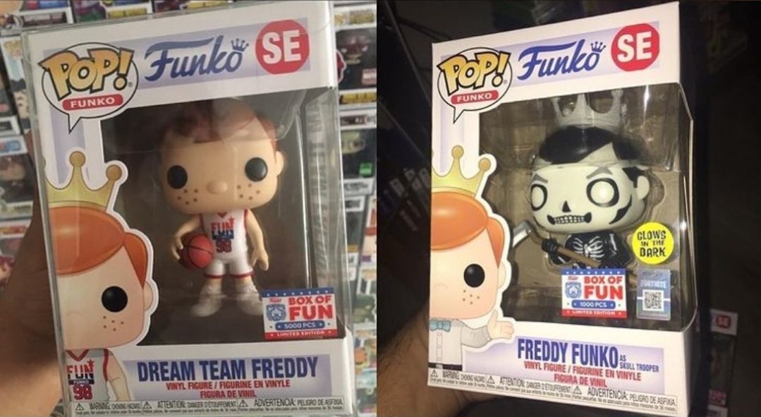 Serlent Pops على X: Box-of-Fun Freddy Funko Dream Team Freddy LE