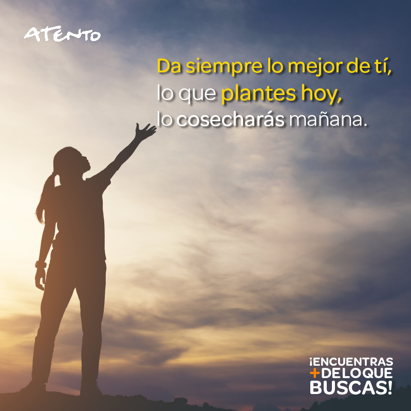 TalentoAtentoMx's tweet photo. Siempre con #ActitudPositiva. 😁
Les deseamos un excelente #InicioDeSemana. 👌🏻
#OrgulloAtento #Lunes #Motivación https://t.co/ogFmGx8Dqd