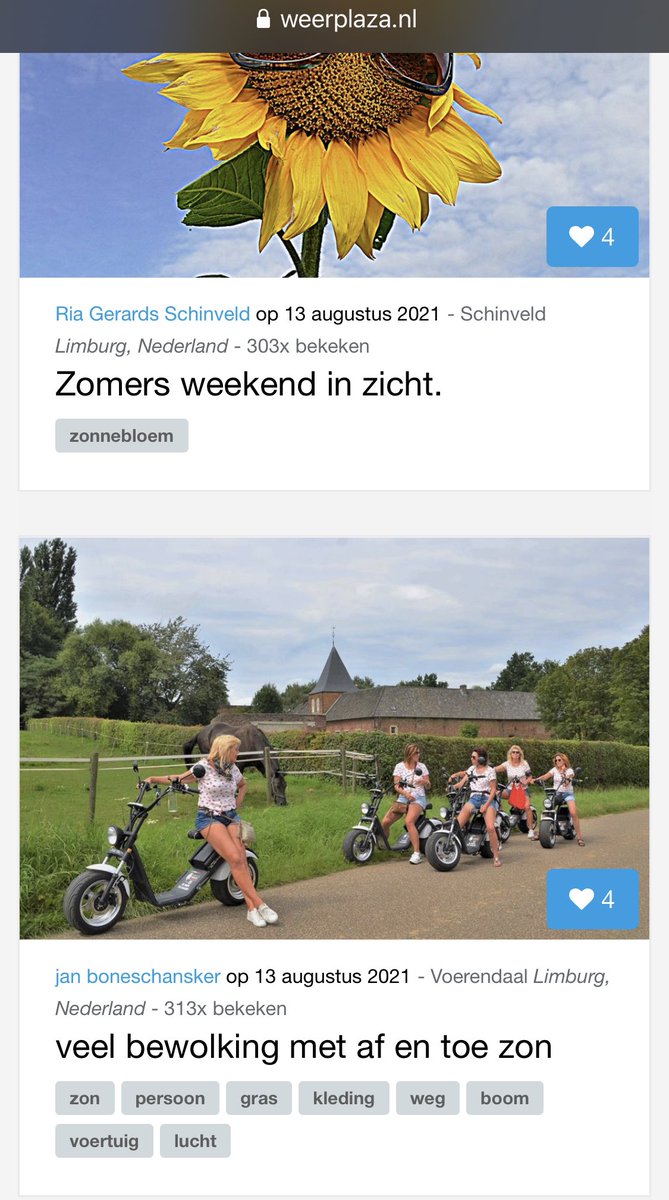 Toch wel grappig om ene Jan tegen te komen met zijn camera. Hij maakte een foto van ons. Ik vroeg, komen we nu in de Telegraaf te staan? Nee, misschien op #weerplaza. Ik dacht een grapje. Niet dus. 😉 bedankt Jan. 💋
