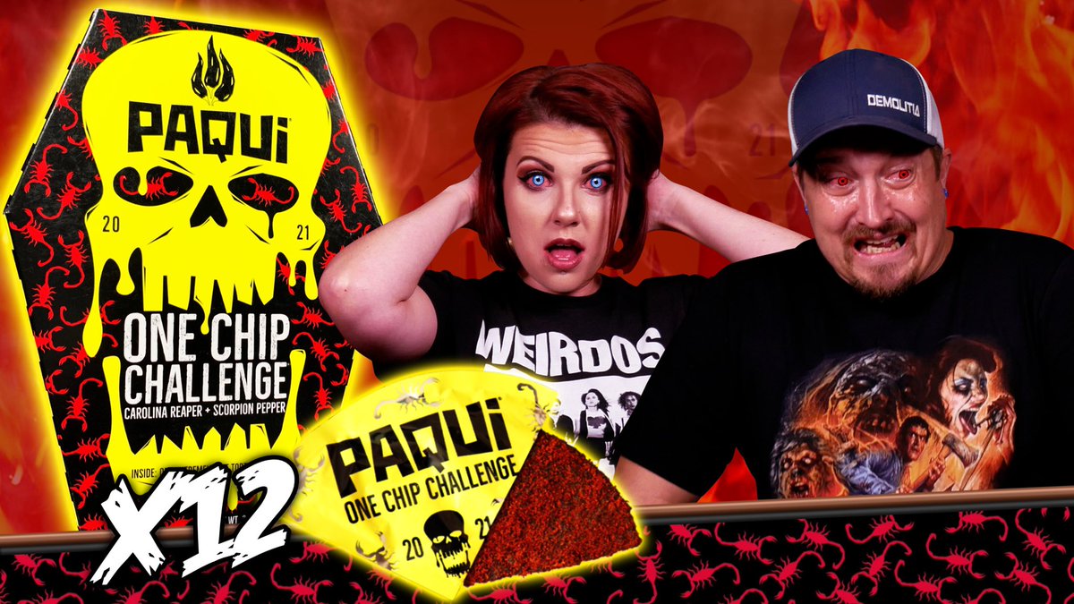 The new 2021 <a href="/paquichips/">Paqui Chips</a> #onechipchallenge ! It’s a rough one! youtu.be/Sv16lI3tItc