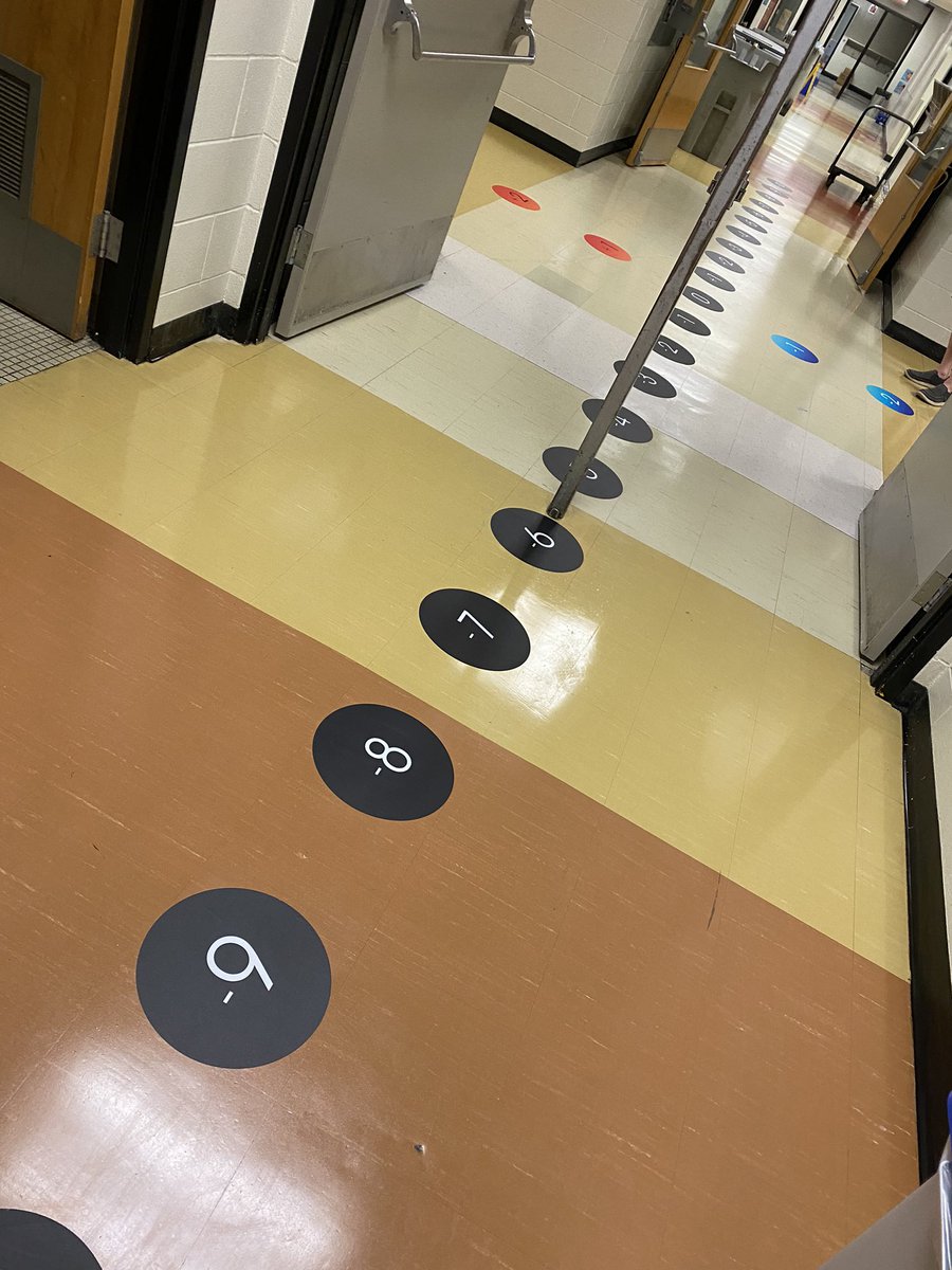 dhsperrone's tweet image. So excited that our floor decals are now installed! Our hallway is now set for big learning in math! #wearecbe #harknesshasheart #cbemath