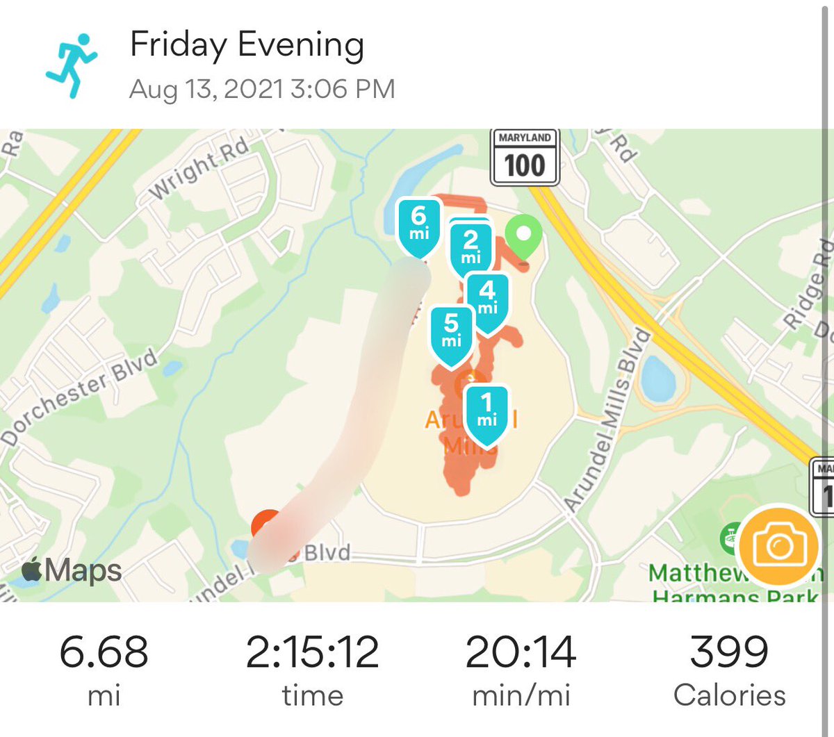 MRichNEWS's tweet photo. The heat was not getting the best of me today so I took my mission to the mall today. 13532 steps today! 

Totally forgot to turn it off when I got in the car and started driving (that’s where it’s blurred #USSSWalking #UEOFire https://t.co/pRtErBR6eL