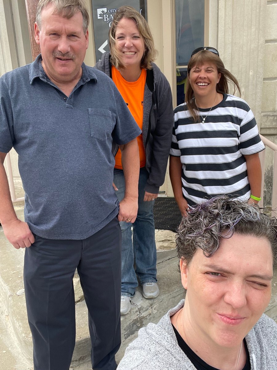 City Hall Selfie Day: We Tried

📷: City Administrator Glenn Rodden, City Clerk Amara Packard, Receptionist Stephanie Hayes, and Communications Director Lynn Hughes.
#CityHallSelfie @CityHallSelfie <a href="/ELGL50/">ELGL: Engaging Local Government Leaders</a> <a href="/LeagueKSMunis/">League of KS Munis</a>