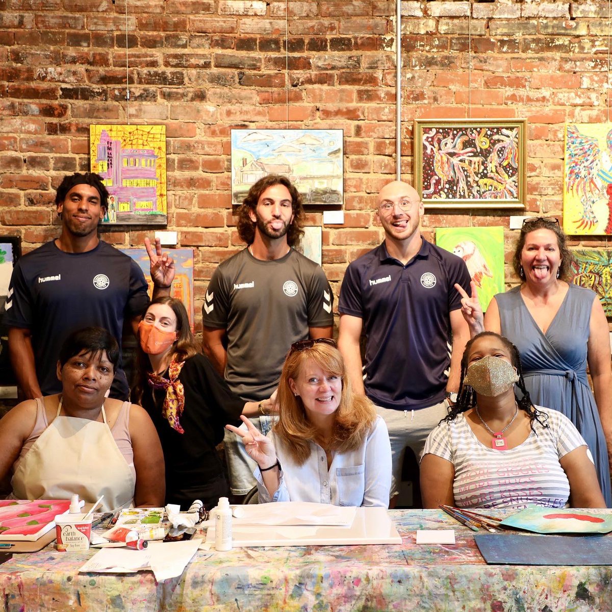 Signal Centers, Inc. on Twitter "Kickin’ it at the Gallery, literally