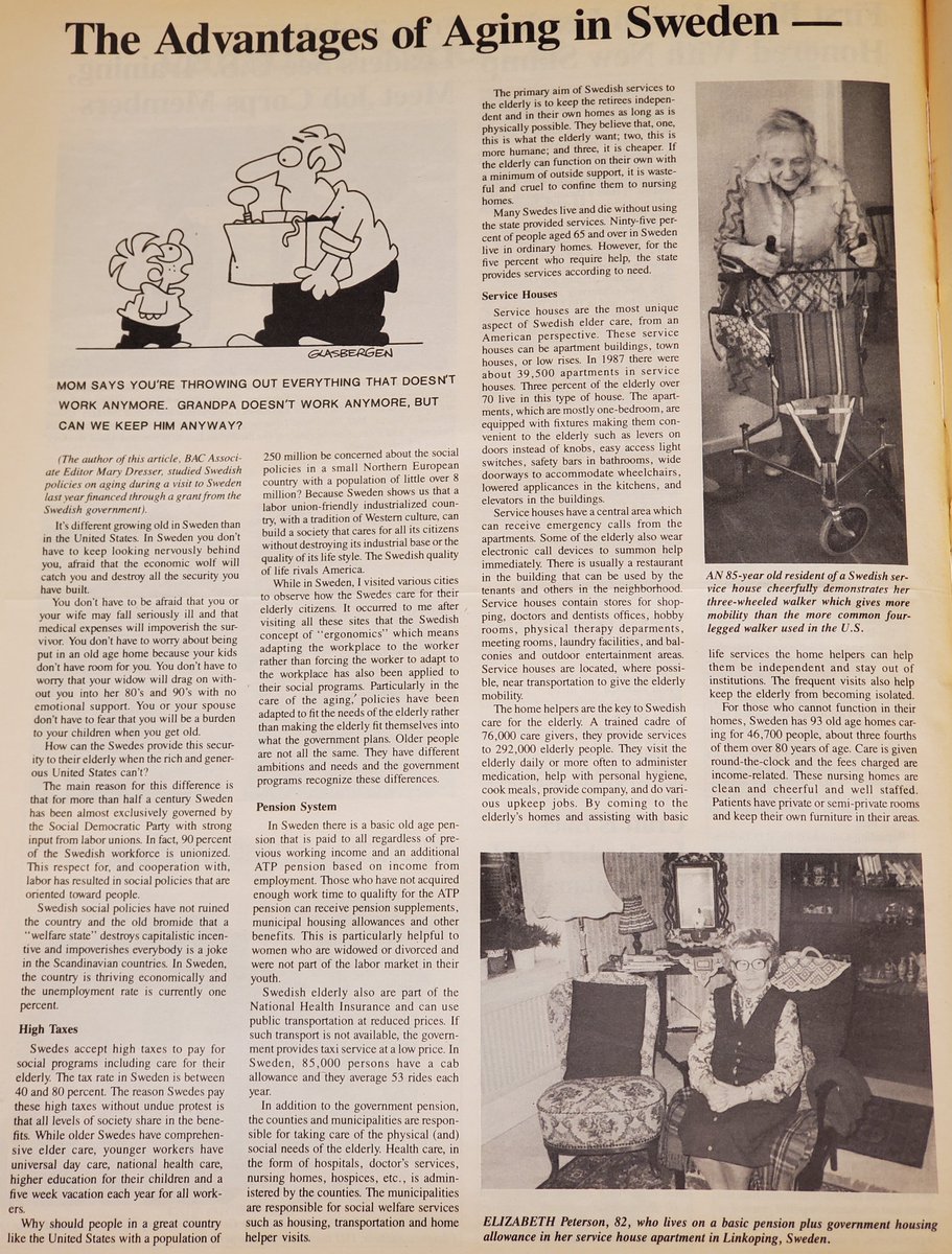 IUBAC's tweet image. Happy #FlashBAC Friday! An article from our January 1989 Journal explains why Sweden is a much more union-friendly country than the United States. Sweden’s Meidner Plan, partially implemented in the 70s, gave unions a powerful say within their Social Democratic gov. @MattBruenig