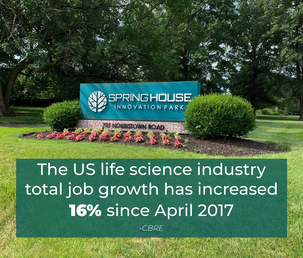 This increase in job growth has even surpassed the technology sector according to CBRE.

Learn about our life science tenants here and check out their career pages for your next opportunity! lnkd.in/exqcbPH

#lifescience #biotechnology #openforinnovation