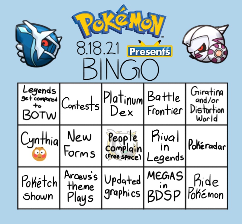 Pokemon Go Bingo Cards - Personalized!