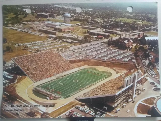 Cessna Stadium, Oct 4th 1969. WSU vs West Texas A&amp;M.