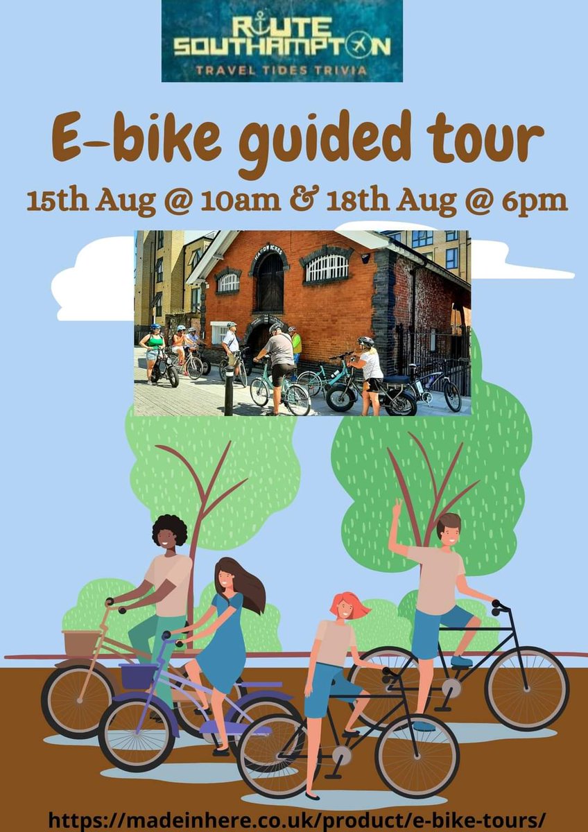 #Southampton Guided Tour By E-bike 
<a href="/SouthamptonHid1/">Southampton Hidden History</a> <a href="/SECRETSOUTHAMP1/">SECRET SOUTHAMPTON</a>