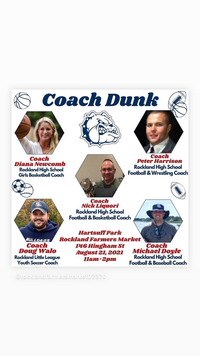 Come to <a href="/RocklandMarket/">Rockland Market</a> for our Coach Dunk Challenge and stay for some lobster rolls from Nautical Mile and beer from Barrel House Z Beer Garden. If that not your jam try some Rosé from the  90+Cellars Wine Truck. There will be sometime for the whole family.