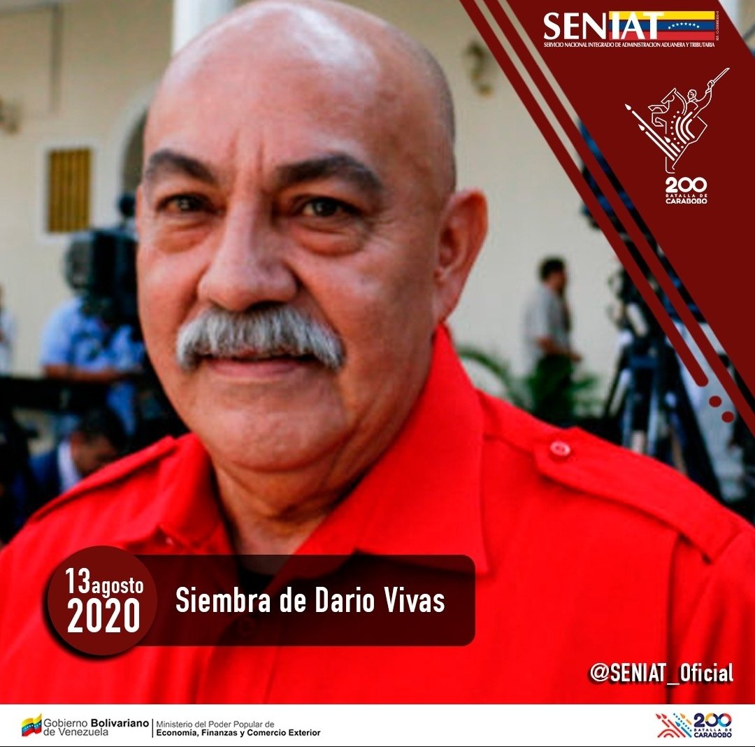A 1 año de tu siembra camarada Darío Vivas, recordamos al amigo fiel, al camarada leal a la Revolución y a los ideales del Libertador Bolívar y del Comandante Chávez. Gracias Darío 
¡Hasta la Victoria Siempre! 
#DaríoVivePorSiempre