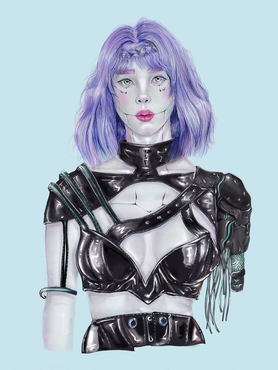 OcpuDigital's tweet photo. Final touches of our Noelle’s cyberpunk version. 

💟 @GenshinImpact @genshinimpactes 

#genshinimpact #mixmedia #digitalart #softpastels #rembrandt #gaming #gamer #cyberpunk #characterdesign #xppen #drawing #characterart #illustration #digitaldrawing #noellegenshinimpact https://t.co/UOK7OoSQyQ
