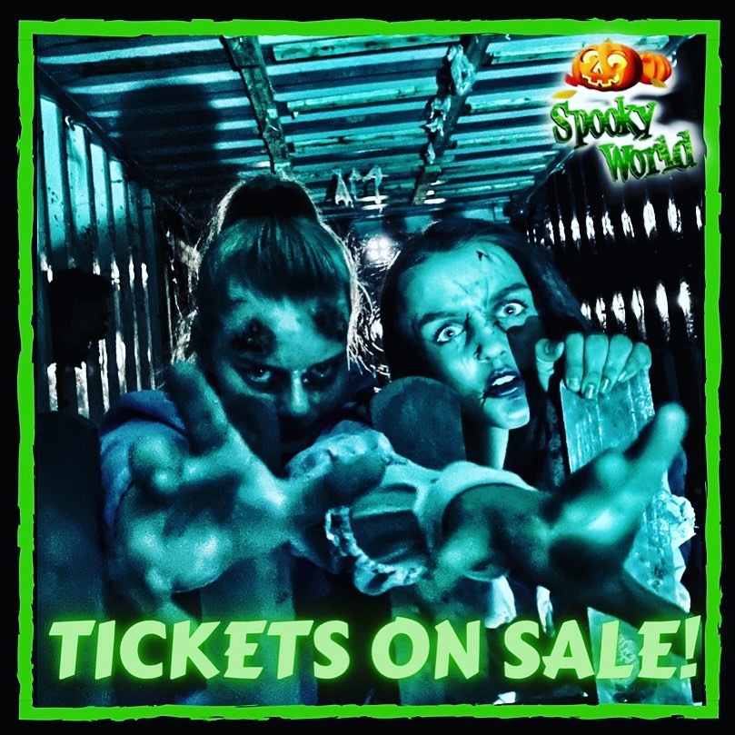 🎃𝙏𝙄𝘾𝙆𝙀𝙏𝙎 𝙊𝙉 𝙎𝘼𝙇𝙀 𝙉𝙊𝙒🎃
!!Your favourite scare park is back!!
Various deals with different tickets/dates
✨Book now✨
spookyworld.co.uk