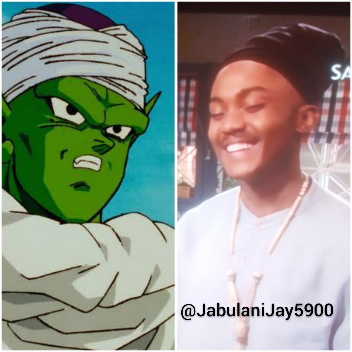 JabulaniJay5900's tweet photo. Picolo in Real life 🔥🔥 😂😂
#Luyolo #GenerationsTheLegacy #dragonballz #picolo https://t.co/N1DEi6c2Ch