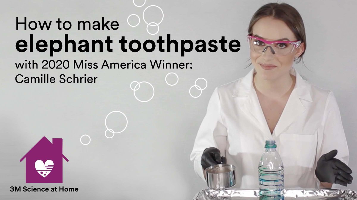 3M's tweet image. Kids and their families can have endless fun at home with everyday objects like dish soap and yeast. Grab your safety glasses and get ready for some #ScienceAtHome!🧪 s.3m.com/wq5yzw