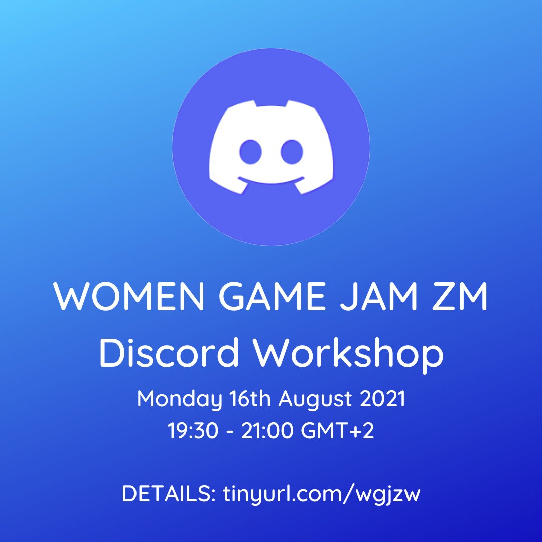 The first workshop for the <a href="/wgjZambia/">Women Game Jam Zambia</a> will be a #Discord workshop to help you familiarize yourself more with the platform and get comfortable being a part of online communities and events hosted on the platform.